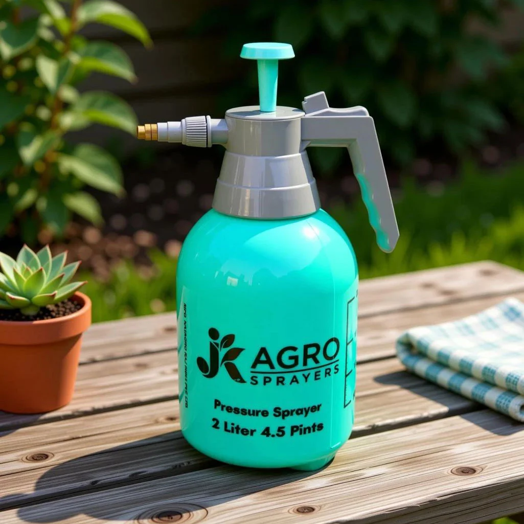 Premium Spray Pump for Plants Garden 2 L Hand Held Sprayer (Sky Blue) - Image 2
