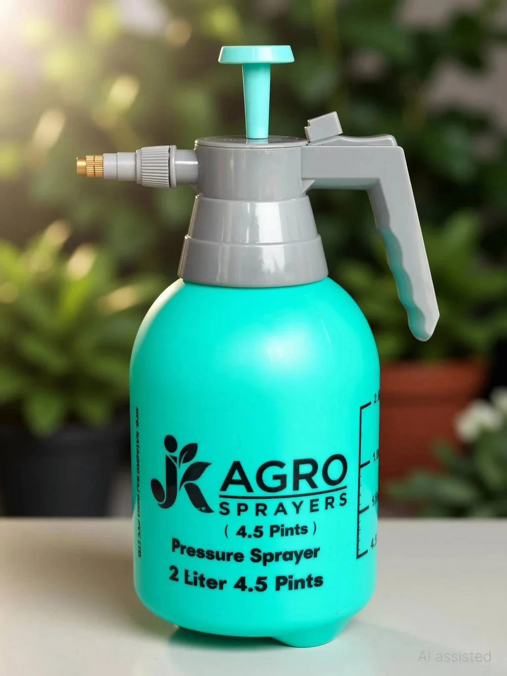 Premium Spray Pump for Plants Garden 2 L Hand Held Sprayer (Sky Blue) - Image 3