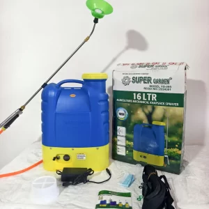 SUPER GARDEN 16 Litre tank Single motor AGRICULTURE MECHANICAL KNAPSACK SPRAYER, Copper Binding, 12V/18Ah 3.8KG BATTERY