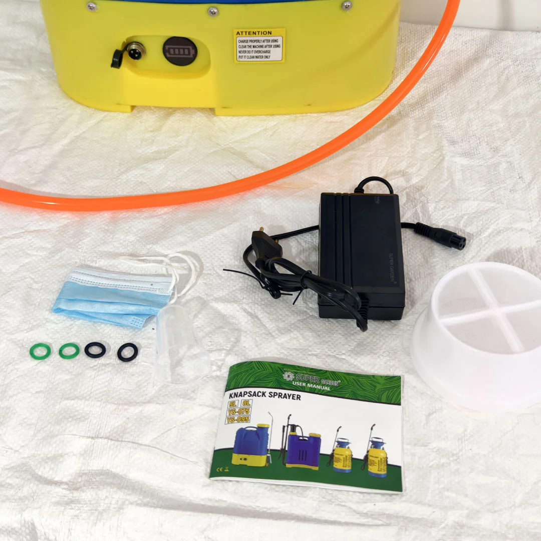 SUPER GARDEN 16 Litre tank Single motor AGRICULTURE MECHANICAL KNAPSACK SPRAYER, Copper Binding, 12V/18Ah 3.8KG BATTERY - Image 5