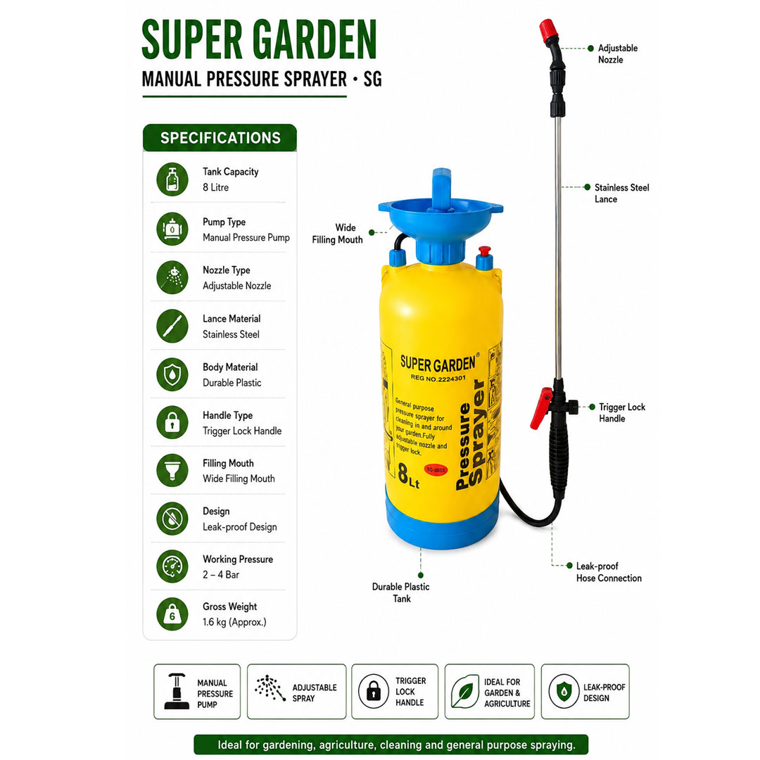 Super Garden Manual Pressure Sprayer - Image 2